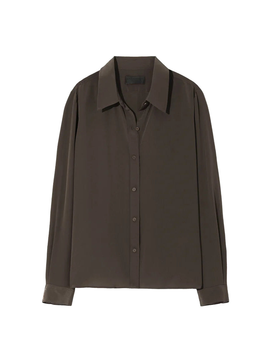 Simone Shirt in Chocolate Brown