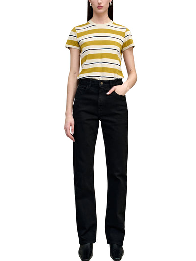 Kenzie T-Shirt in Goldenrod Stripe