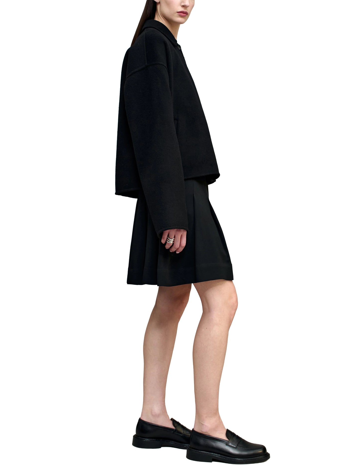 Abby Cropped Jacket in Cashmere Wool
