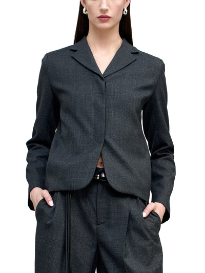 Iman Shrunken Blazer in Light Wool Suiting