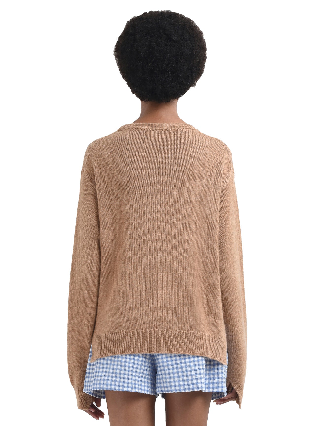 Biscuit Boxy Cashmere Jumper