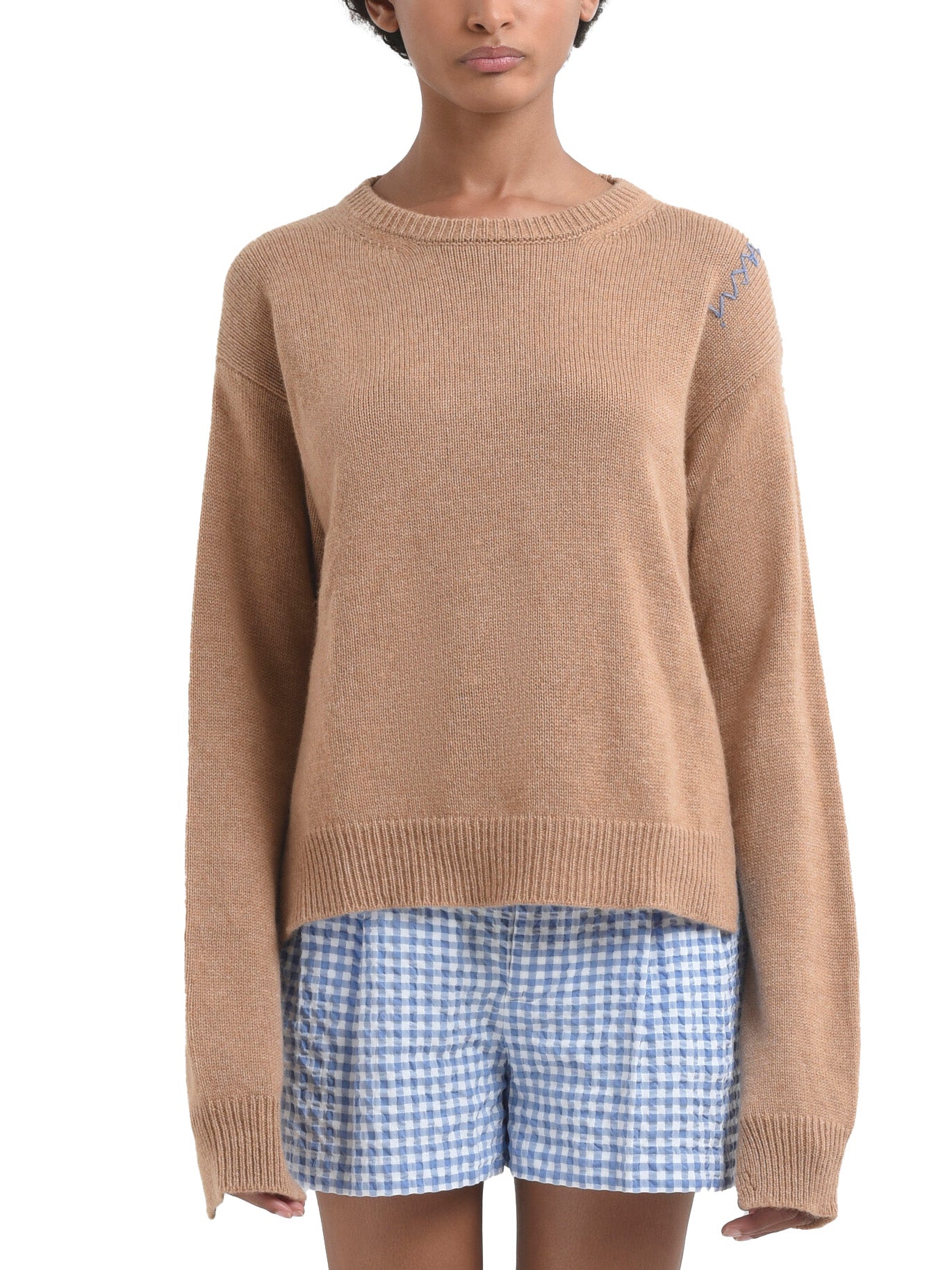 Biscuit Boxy Cashmere Jumper