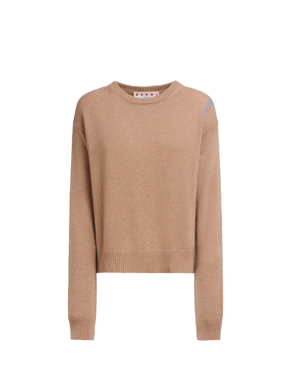 Biscuit Boxy Cashmere Jumper