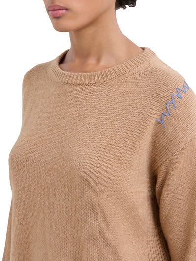 Biscuit Boxy Cashmere Jumper