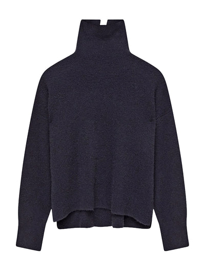 Brushed Cashmere High Neck Jumper