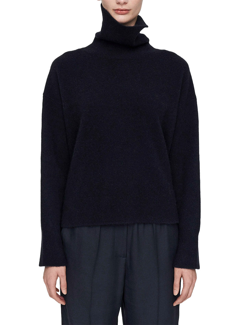 Brushed Cashmere High Neck Jumper