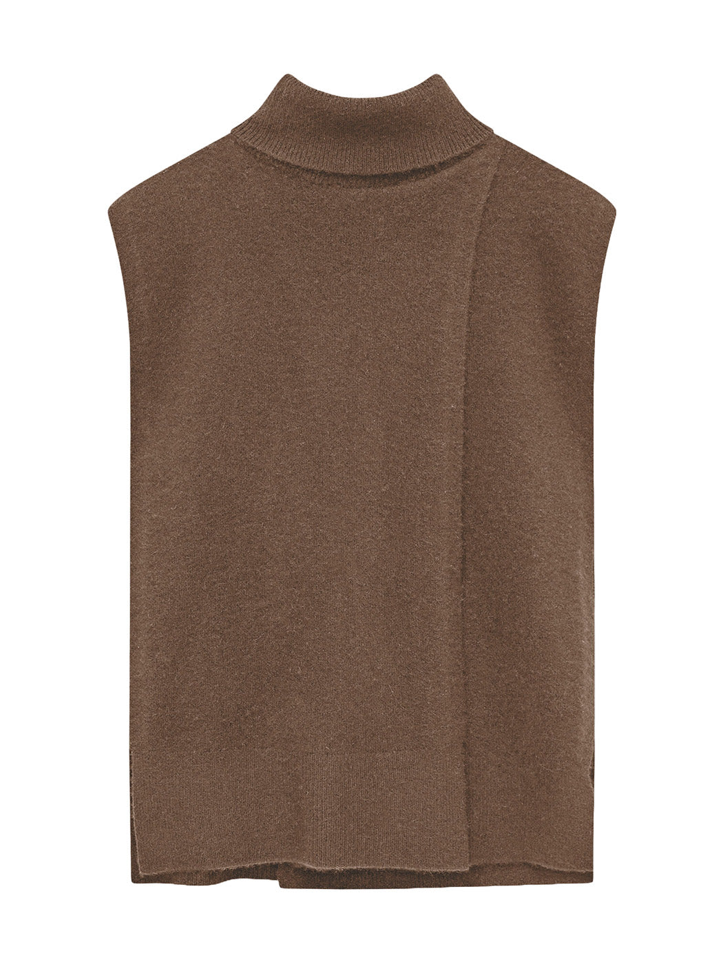 Brushed Cashmere Open Vest
