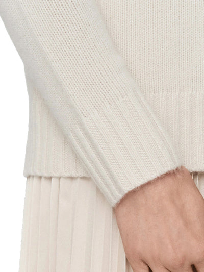 Open Cashmere Round Neck Jumper