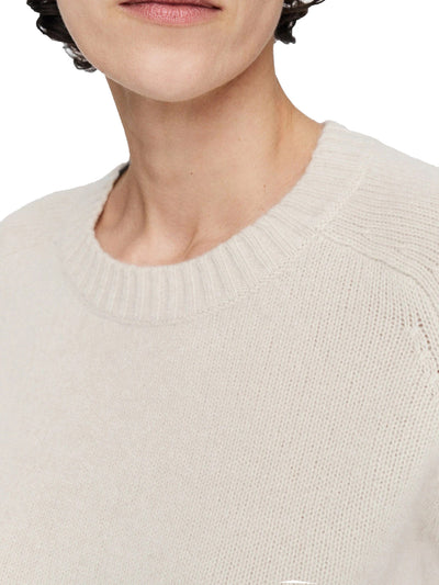 Open Cashmere Round Neck Jumper