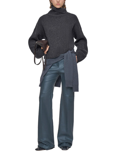 Light Cardigan Stitch High Neck Jumper