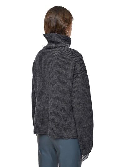 Light Cardigan Stitch High Neck Jumper