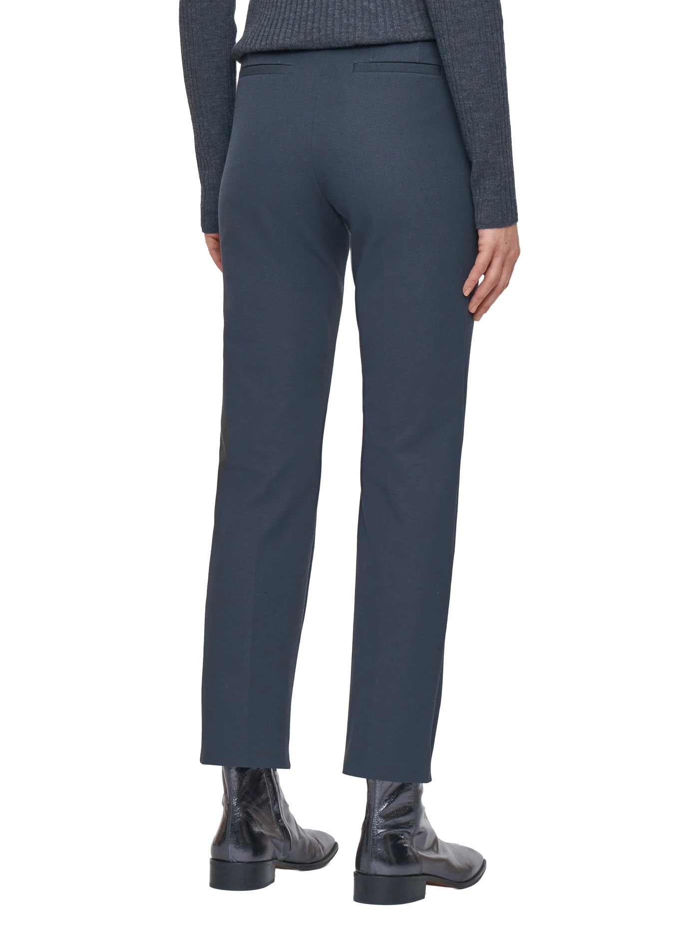 Coleman Gabardine Stretch Trousers in Smoke