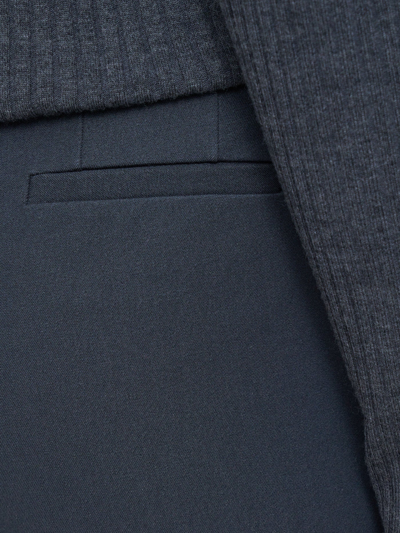 Coleman Gabardine Stretch Trousers in Smoke