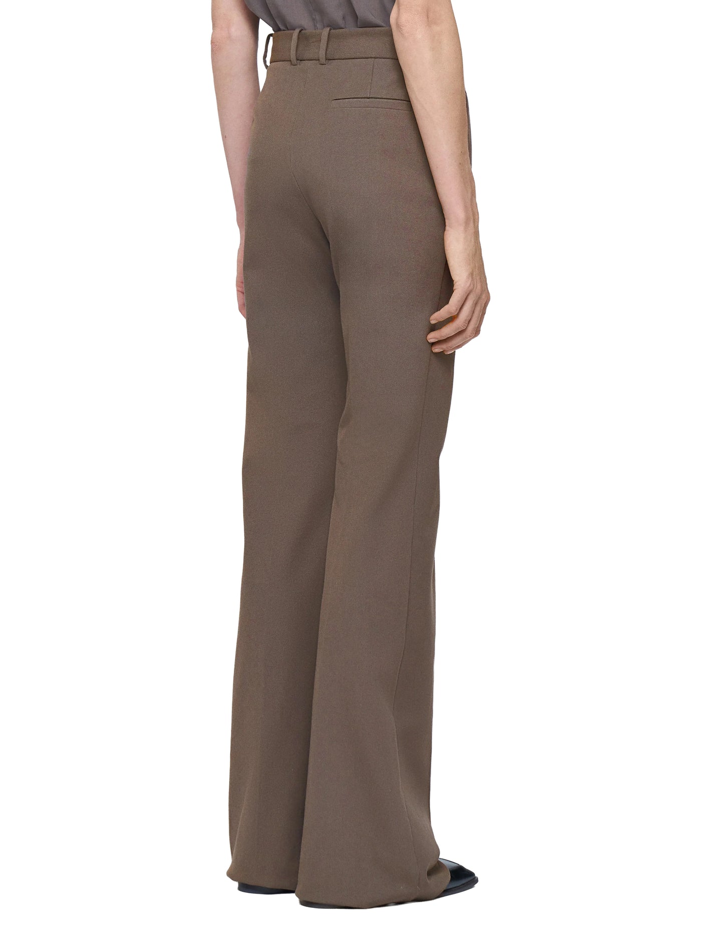 Tafira Gabardine Stretch Trousers in Mushroom