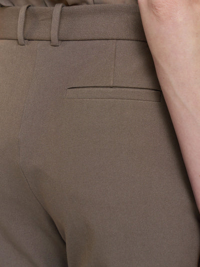 Tafira Gabardine Stretch Trousers in Mushroom