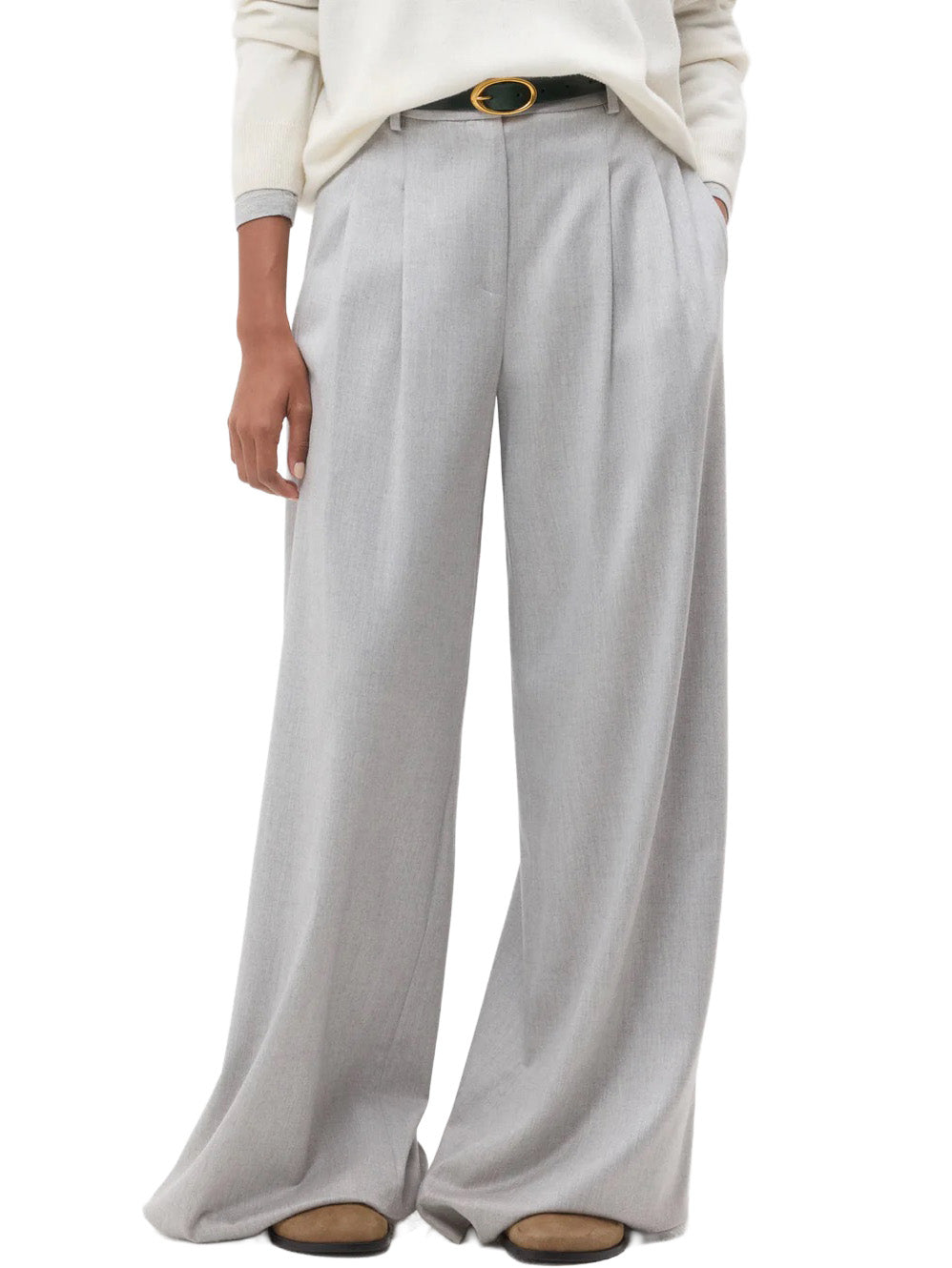 Avery Pants in Light Heather Grey