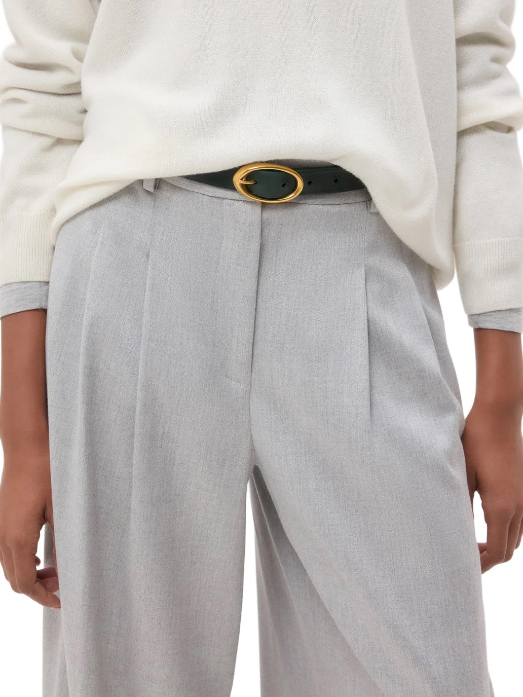 Avery Pants in Light Heather Grey