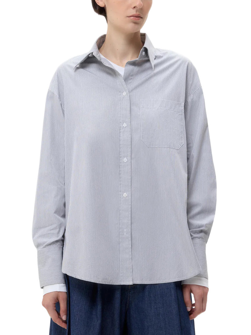Big Joe Shirt in White/Grey