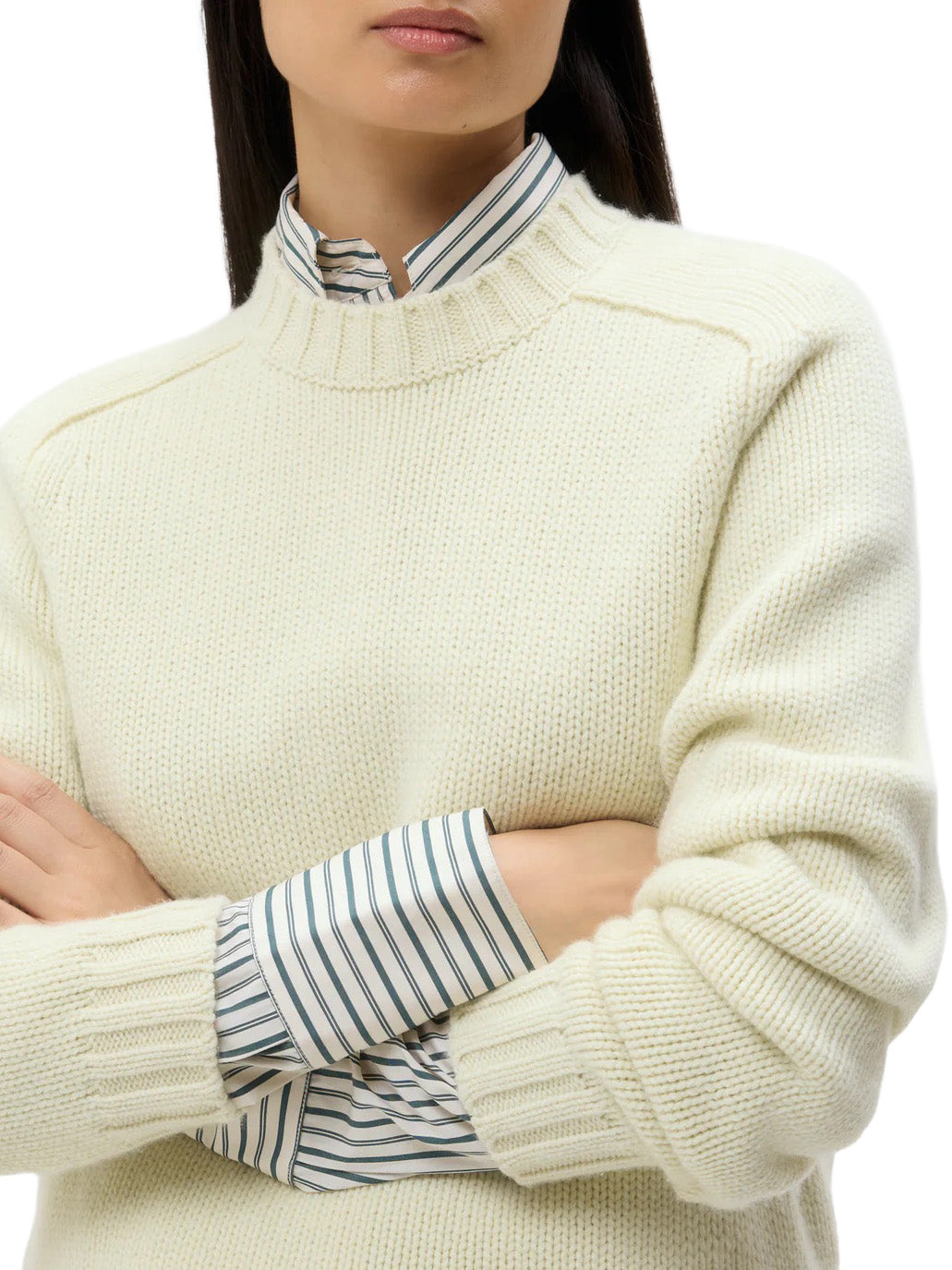 New Jill Crewneck in Aloe Wash