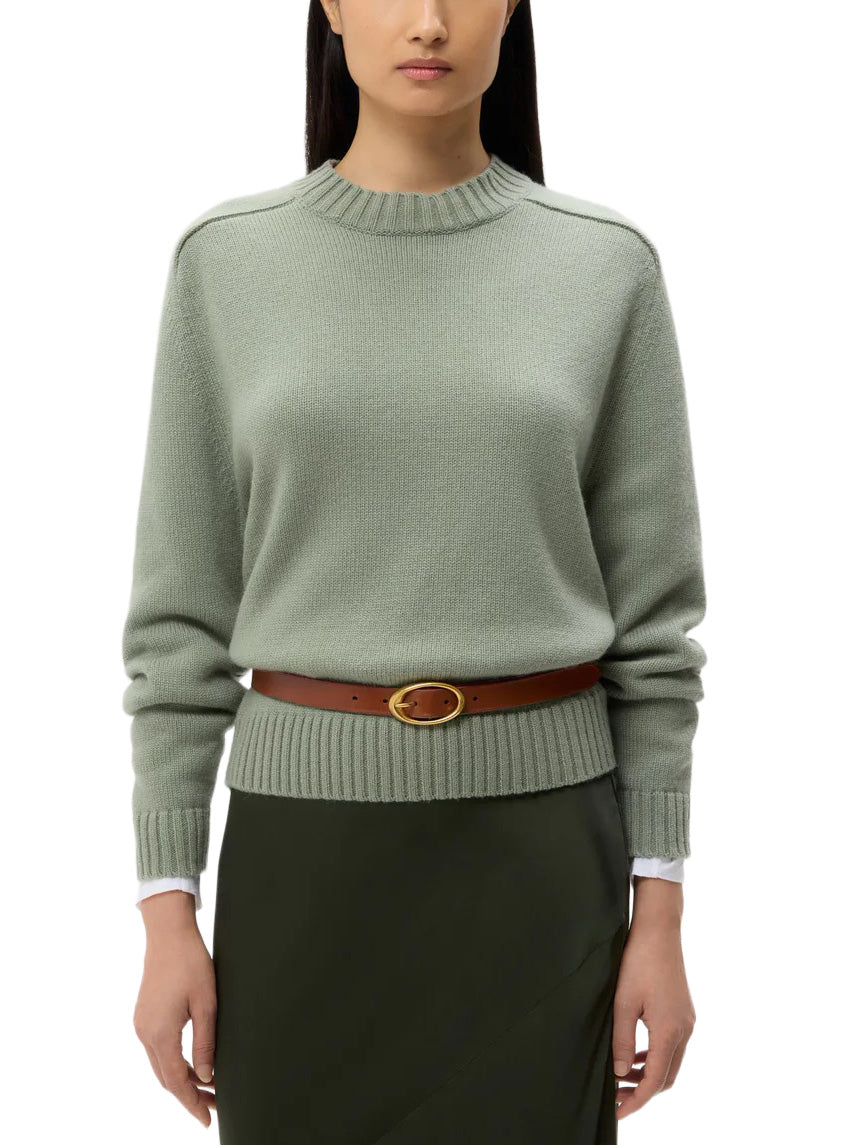 New Jill Crewneck in Martini Olive