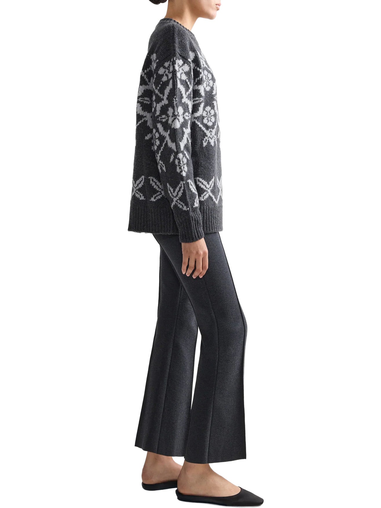 Georgia Sweater in Charcoal Combo