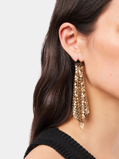 Gold Chainmail Earrings