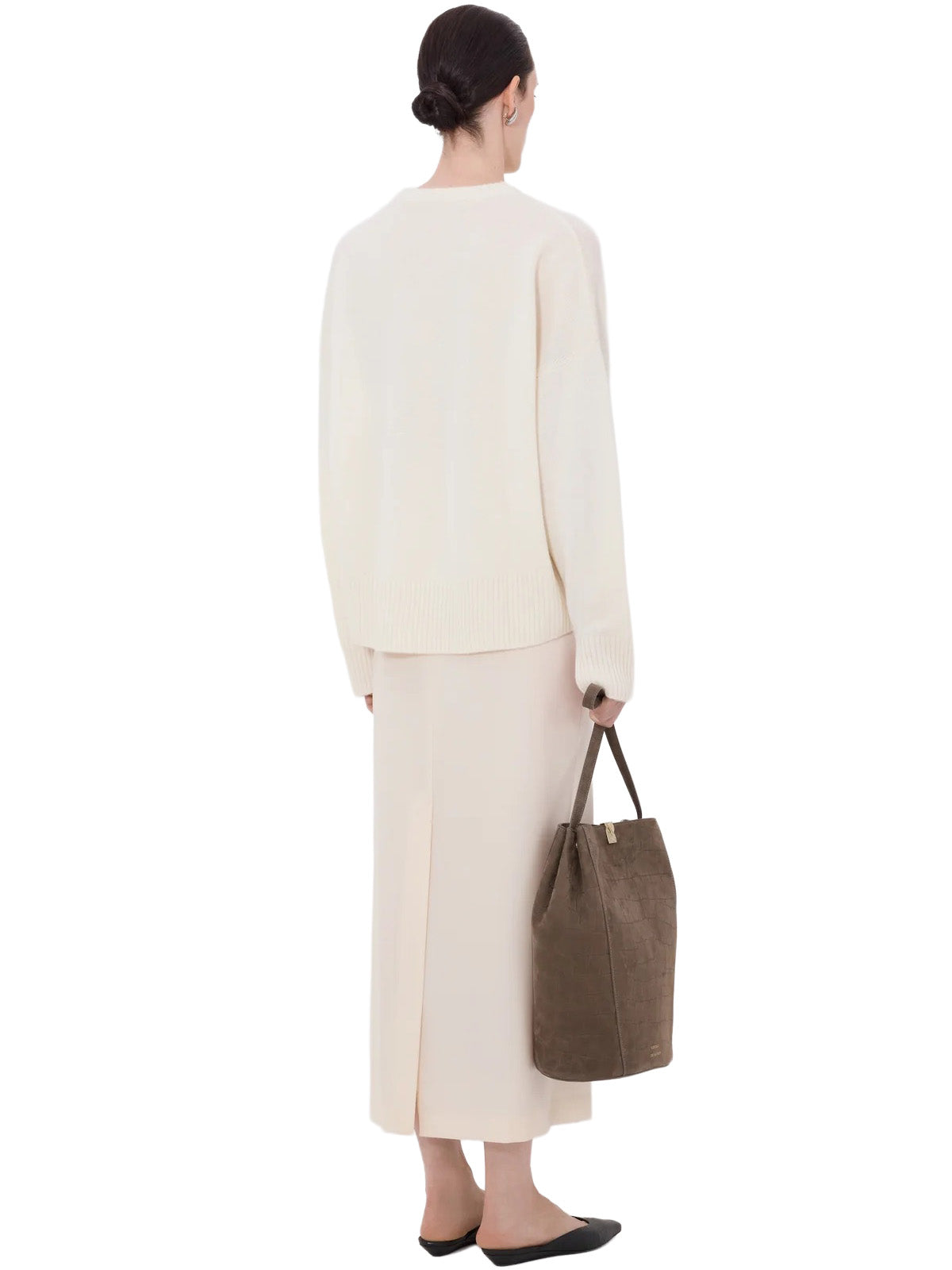 ANTON Cashmere Sweater in Ivory