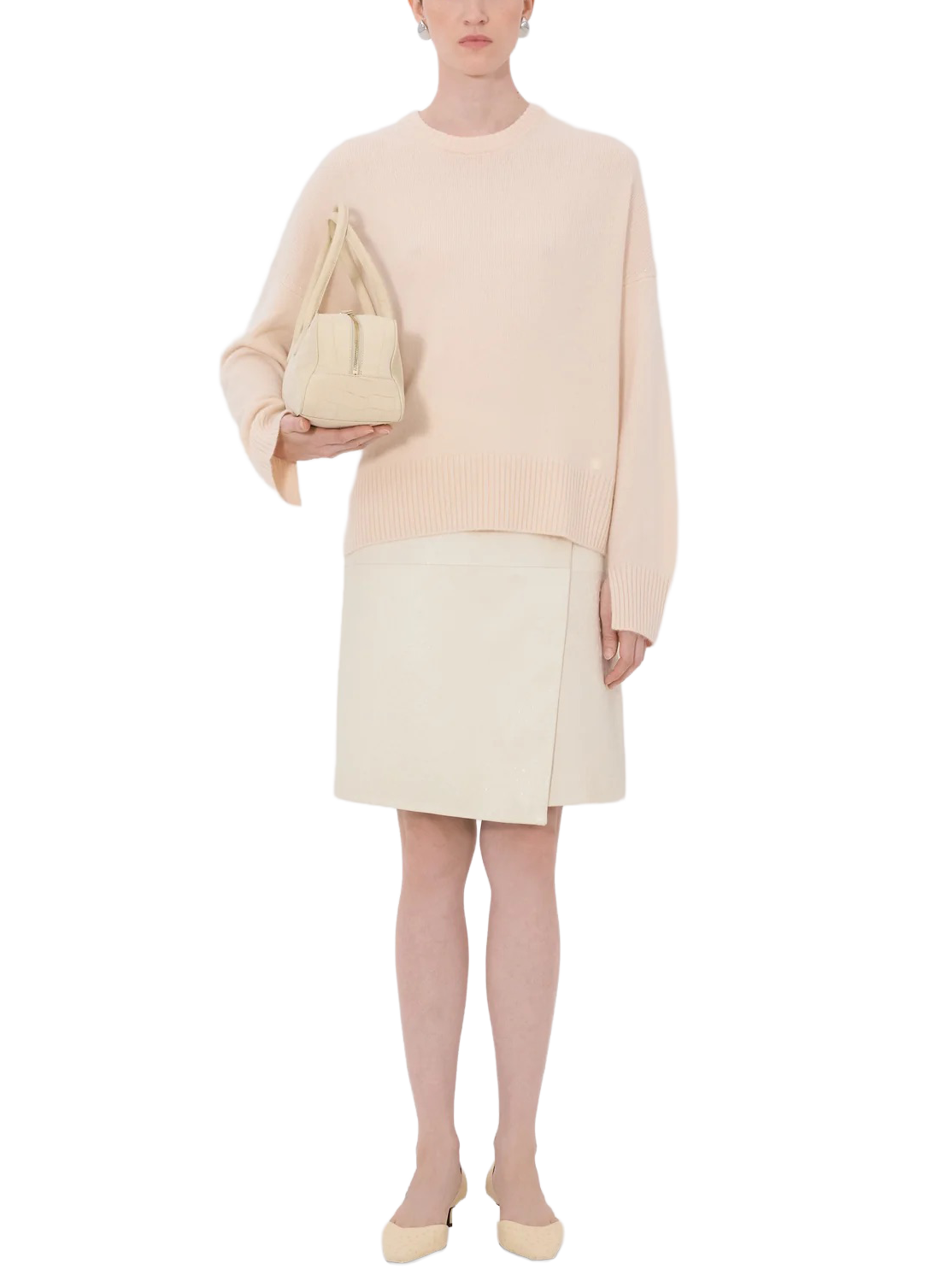 ANTON Cashmere Sweater in Light Pink