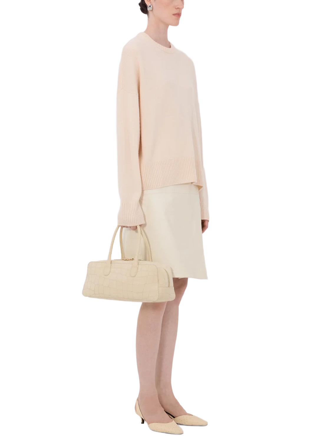 ANTON Cashmere Sweater in Light Pink