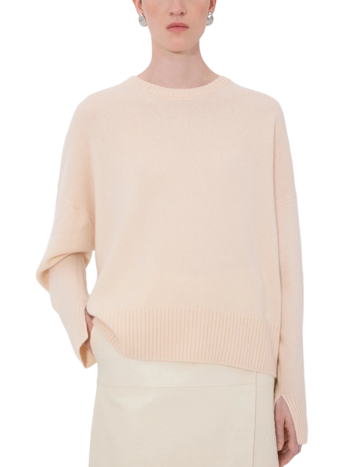 ANTON Cashmere Sweater in Light Pink