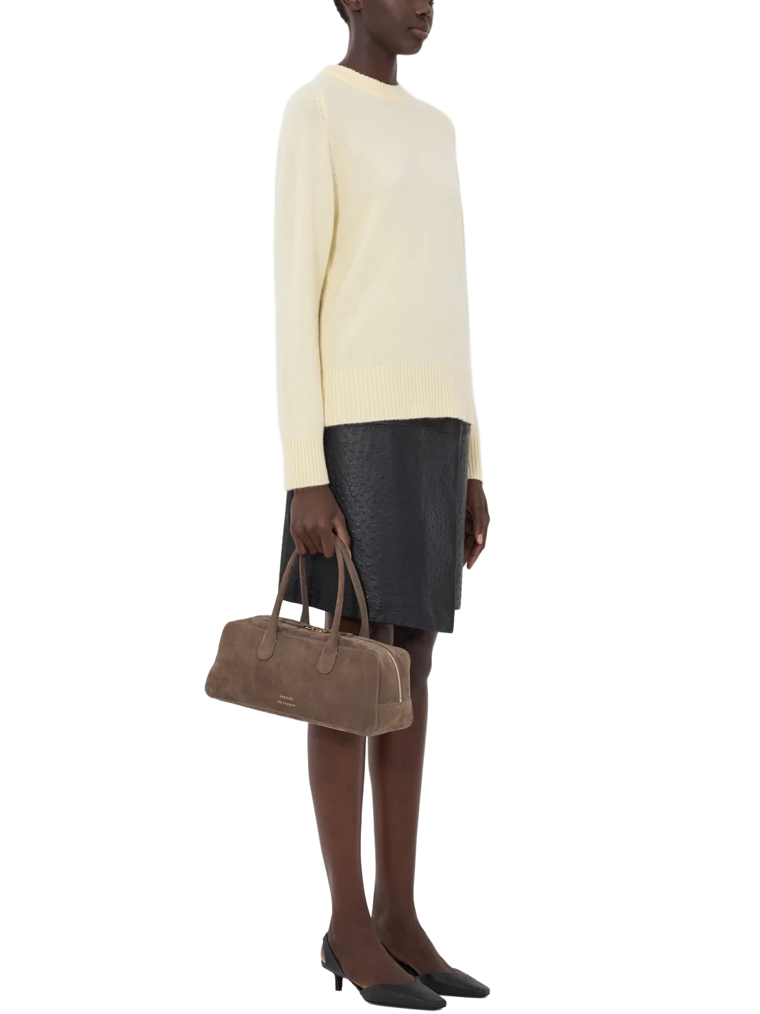 BALTRA LDS Cashmere Sweater in Butter