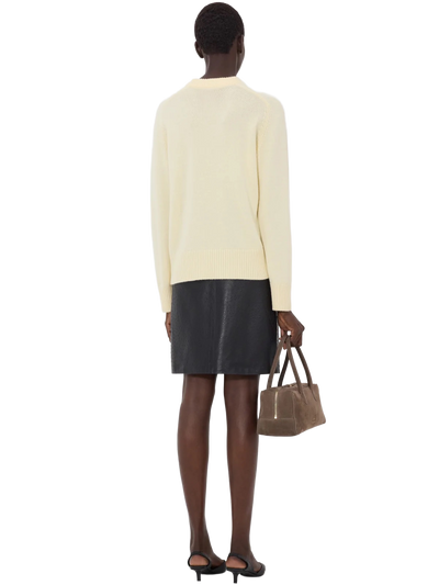 BALTRA LDS Cashmere Sweater in Butter