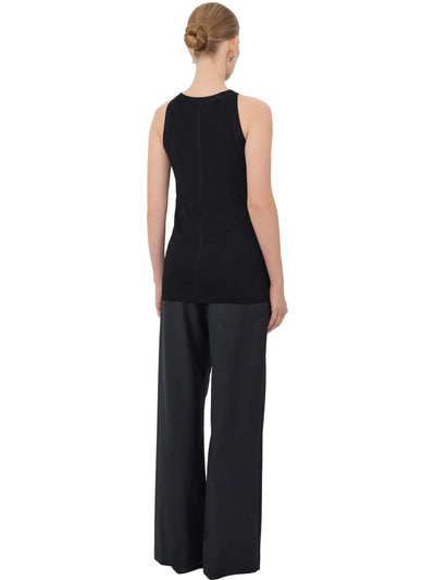 OHANA Sleeveless Knitted Top in Black