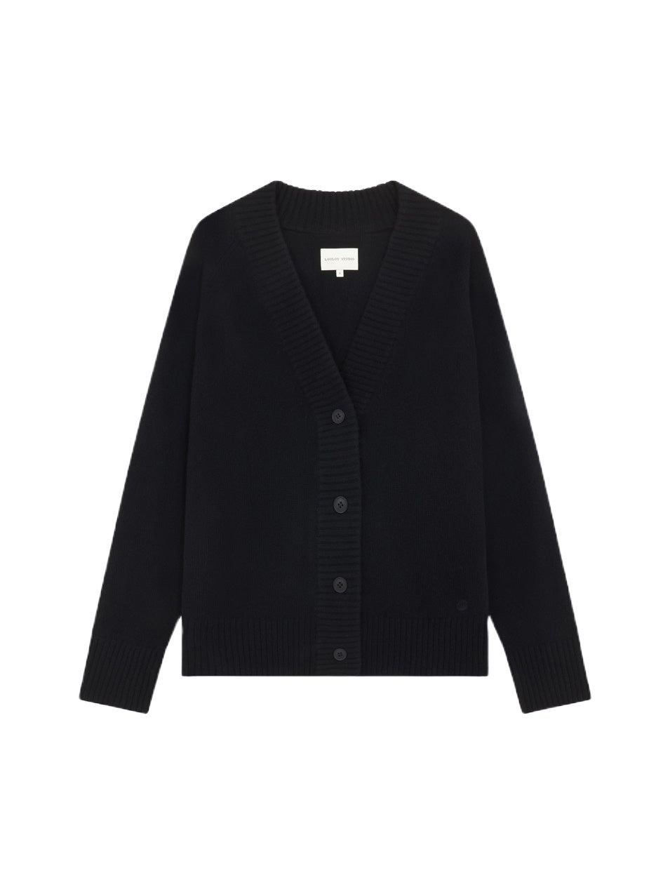 NABAT Cashmere Cardigan in Black