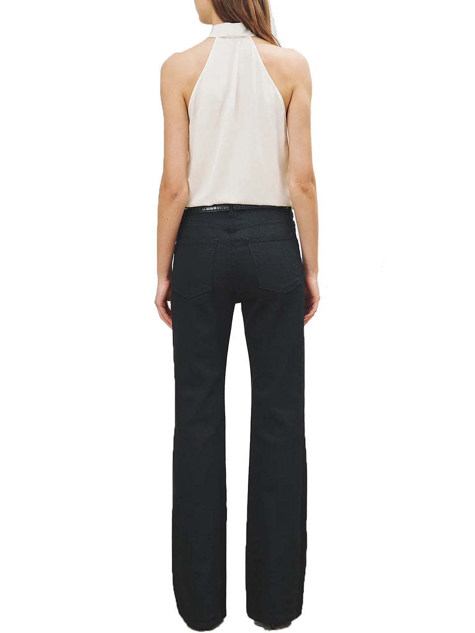 Zelie Halterneck Top in Ivory