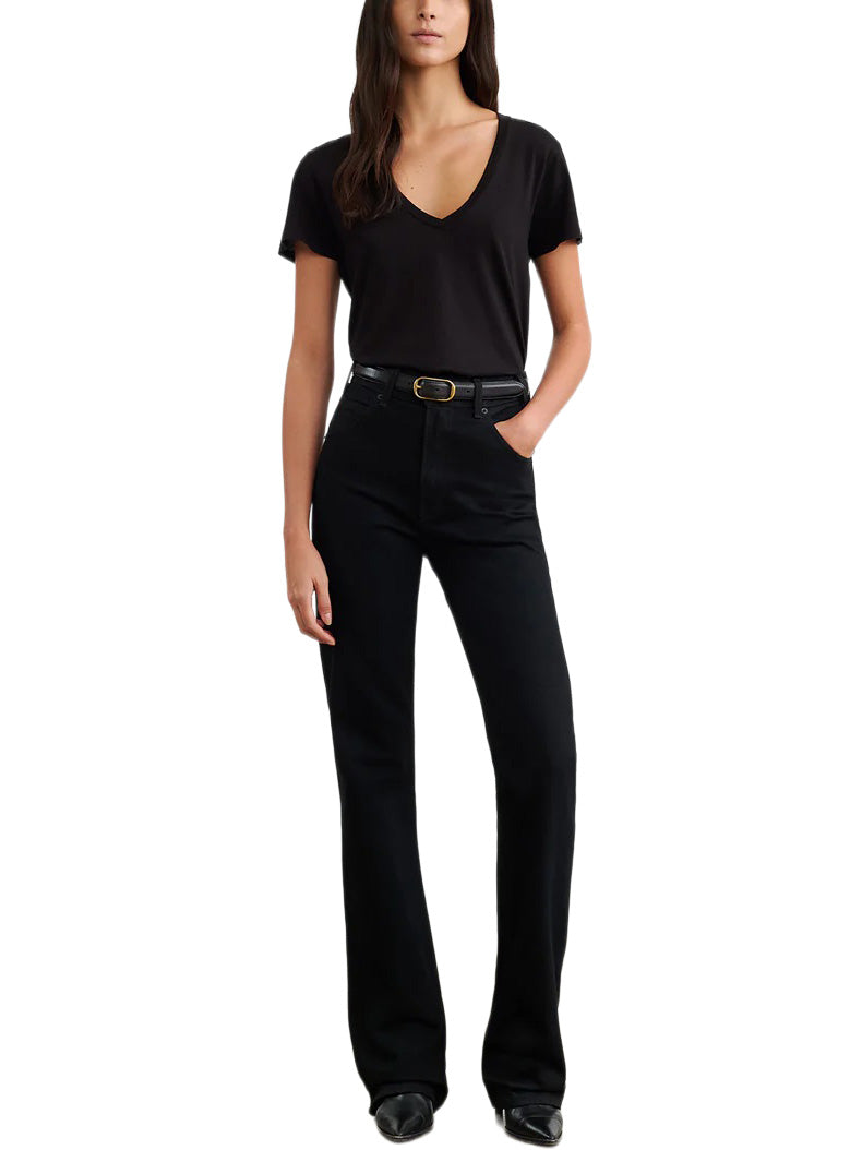 Joan Jeans in Distressed Black