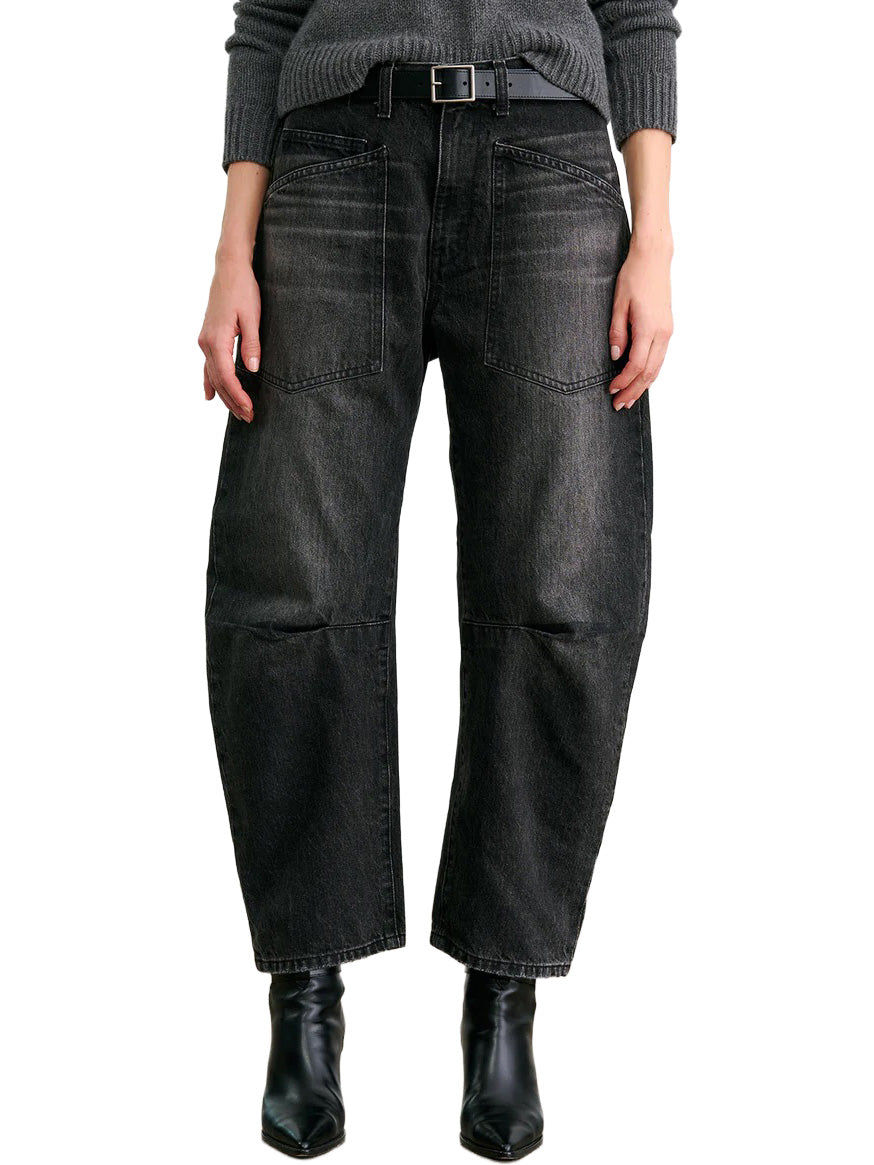 Shon Jean in Stone Black Wash