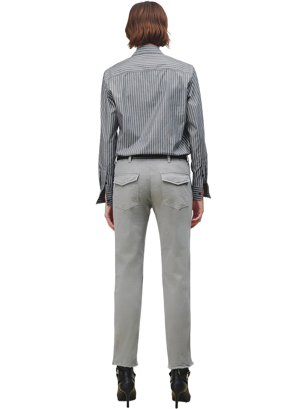 Raphael Classic Shirt in Black/White Stripe