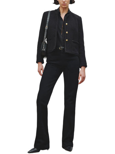 Joan Jeans in Distressed Black