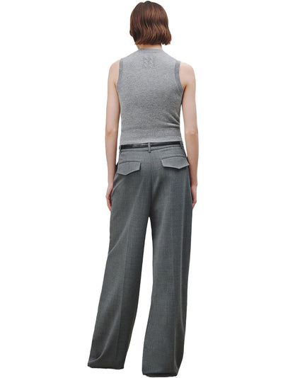 May Sweater Tank in Light Grey Melange