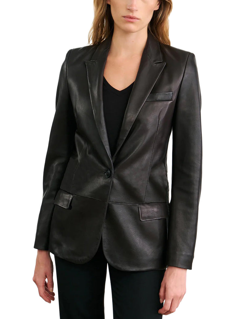 Belmonde Leather Tailored Jacket