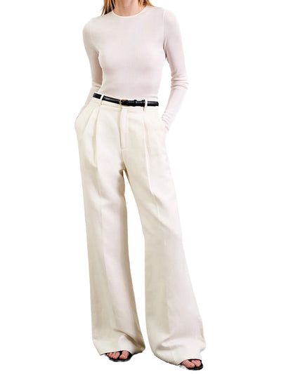 Flavie Pant in White