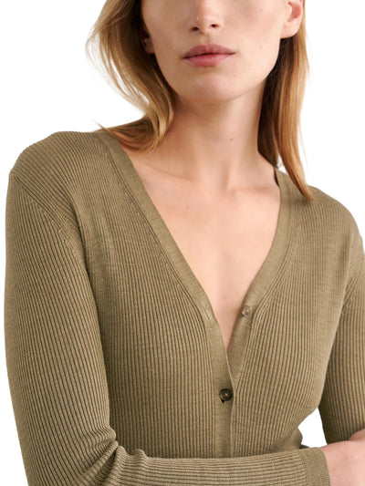 Nari Cardigan in Military Green
