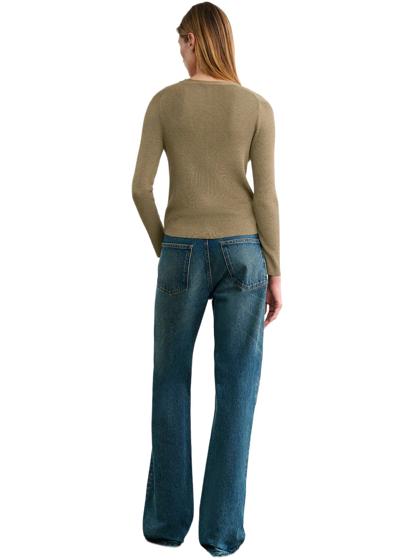 Nari Cardigan in Military Green