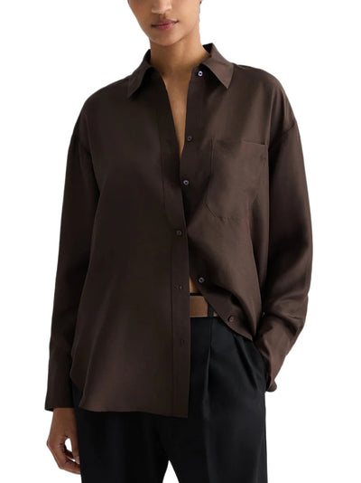 Big Joe Shirt in Washed Silk Habotai