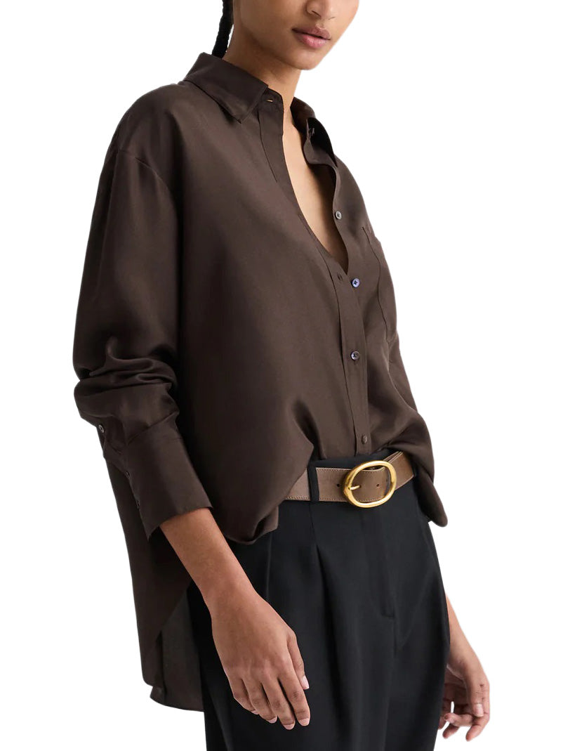 Big Joe Shirt in Washed Silk Habotai