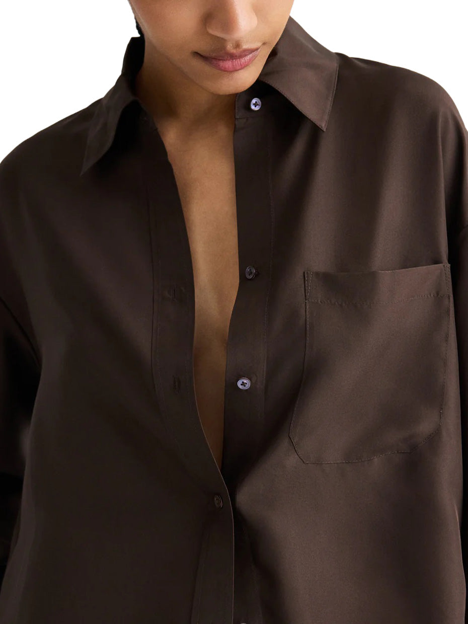 Big Joe Shirt in Washed Silk Habotai