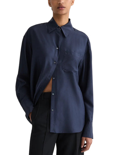 Big Joe Shirt in Washed Silk Habotai