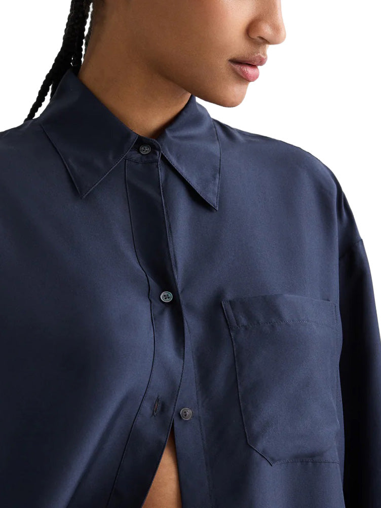 Big Joe Shirt in Washed Silk Habotai