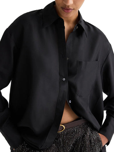 Big Joe Shirt in Washed Silk Habotai